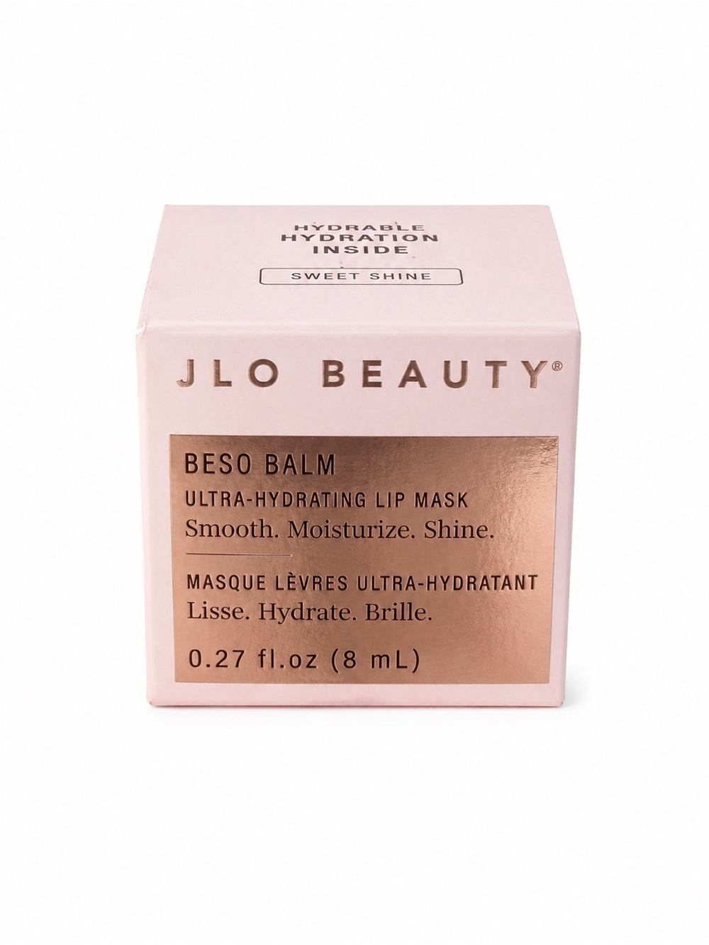 JLO Beauty Beso Balm Ultra-Hydrating Lip Mask - Sweet Shine Pink